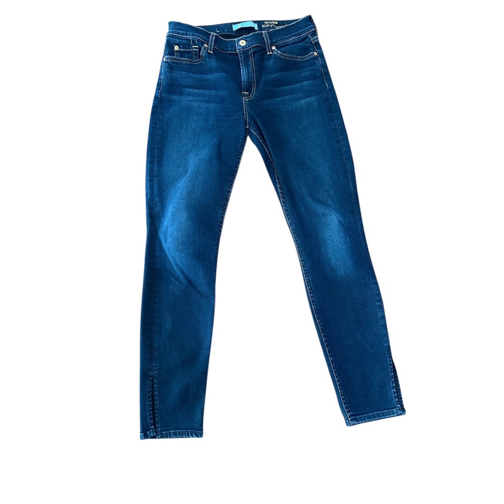 7 For All‎ Mankind The Ankle Skinny Jeans Dark Wash Womens Size 27